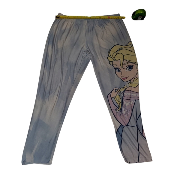 Disney Frozen Pajama Bottoms in Blue and Yellow - Picture 8 of 12